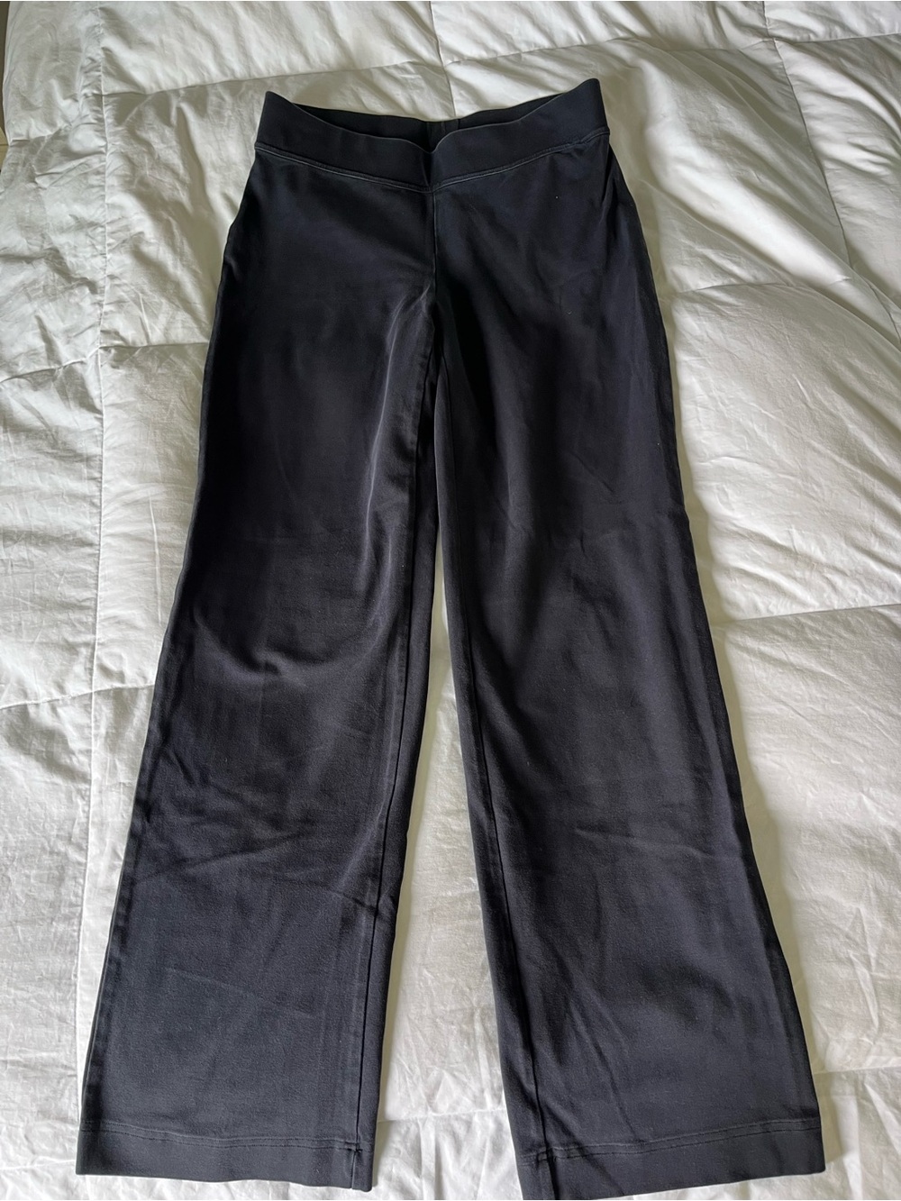 Lands' End Black Wide-Leg Leggings